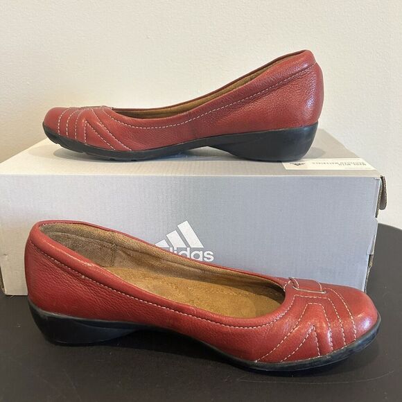 Naturalizer Neville Red Leather Loafers Comfortable Slip-On Flats Size 7M Read - Picture 2 of 9